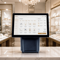 Système de point de vente Android haute performance tout-en-un, terminal de point de vente sans fil Wi-Fi pour le service de restauration