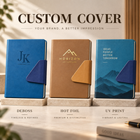 Carnet en cuir PU personnalisé A5 avec fermeture magnétique, couverture rigide, logo personnalisé, ligné, pour cadeaux de bureau
