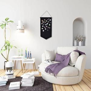 <b>Wall</b> Hanging Brooch Jewelry Storage Case <b>Canvas</b> Display Stand Enamel Pin Display Banner Holder - Product Image 4