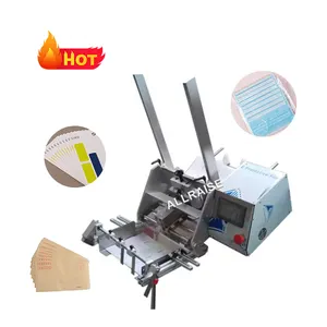 Otomatik küçük olmayan dokuma facemask sayaç besleyici makinesi tebrik kağıt levha kartı zarf besleme sayma makinesi
