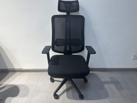 Chaise de bureau pivotante ergonomique de luxe en tissu maillé traditionnel, réglable en hauteur, pour usage commercial et exécutif, vente en gros