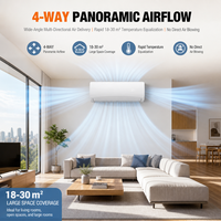AC Inverter Split Wall Mounted 18000 BTU Pendingin Pemanas Rumah Tangga HZ18