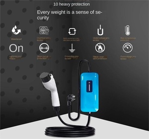 แท่นชาร์จแบบพกพาสำหรับรถยนต์32A 16A 3.5KW 220V สถานีชาร์จแบบพกพา - Product Image 3