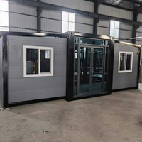 Maisons modulaires de luxe prêtes à l'emploi avec salles de bain, conteneurs préfabriqués de 20 à 40 pieds, maison en bois à énergie solaire
