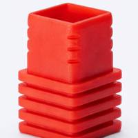 Profilé en plastique carré fileté semi-transparent en PP PE écologique pour applications de construction et industrielles