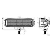 6 pouces remorque Led lumières pour camions feu de position latéral pour camion remorque feu arrière Led lampe de travail 12v 24v IP68 pour l'agriculture