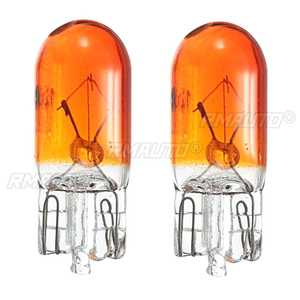 Lot de 10 ampoules halogènes W5W T10 194 158 12V 5W ambre/orange pour voiture, éclairage de tableau de bord, lecture et éclairage intérieur - Product Image 4
