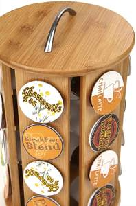 Support de rangement pour capsules de café en bambou écologique, compatible <span class=keywords><strong>Nespresso</strong></span>, pour 24 capsules K-cup - Product Image 4