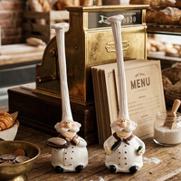 Ornement en résine de style européen SWAITE, chapeau haut de forme, article décoratif de luxe léger pour la décoration de table de boulangerie, hôtel, restaurant, buffet