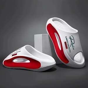 Xưởng bán buôn dép lê nam thời trang mới chất liệu EVA, màu trơn, kiểu dáng mùa hè, dép xỏ ngón đế bằng - Product Image 2