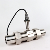 1.5 pouces de l'eau de la turbine débitmètre transmetteur ss304ss316 numérique LCD affichage liquide pince bride débitmètre à turbine