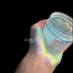 Candy Rainbow Mica Powder Cosmetics Eyeshadow Watercolor Nail Polish Chameleon Color Shift Pearl Powder Aurora Pigment