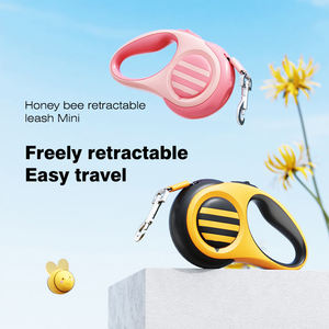 สายจูงสุนัขแบบยืดหดได้ รุ่นฮันนี่บี 3 เมตร สีชมพูอ่อน ลายการ์ตูน - Product Image 4