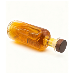 Nouvelle bouteille <span class=keywords><strong>de</strong></span> liqueur en verre côtelé 500ml/600ml/700ml avec <span class=keywords><strong>bouchon</strong></span> en bois pour whisky, brandy et spiritueux artisanaux haut <span class=keywords><strong>de</strong></span> gamme - Product Image 2