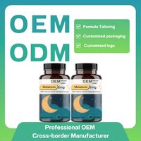 OEM Private Label Gélules de Mélatonine 5mg Sommeil Racine de Valériane Extrait de Camomille Détente Naturelle Complément 90