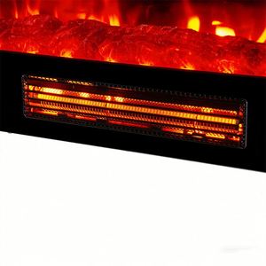 Chimenea Eléctrica de 1500W con Ventana de Llama Realista, Calentador de Espacio con Cristal PTC, Temporizador Programable de 24 Horas y Control Remoto - Product Image 3