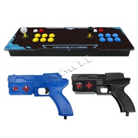 Console de Jeu d'Arcade avec Jeux de Pistolet Optique, Prise en Charge de Jusqu'à 180 Jeux de Pistolet avec Recul Choc, Basée sur Carte Mère PC