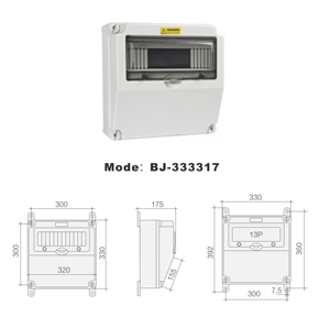 Boîte de <span class=keywords><strong>prise</strong></span> murale <span class=keywords><strong>électrique</strong></span> industrielle B&J <span class=keywords><strong>étanche</strong></span> IP67 IK08 en ABS pour intérieur/<span class=keywords><strong>extérieur</strong></span> <span class=keywords><strong>avec</strong></span> fonction de jonction - Product Image 6