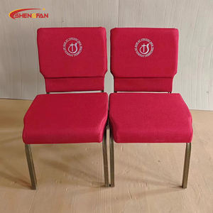 Sillas de <span class=keywords><strong>Teatro</strong></span> Modernas Apilables y Encajables con Cojín Suave de Tela, Muebles de Iglesia Personalizados al por Mayor - Product Image 5