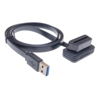 Cable USB OBD2 hembra de 16 pines personalizado a USB 2,0 a macho para herramienta de diagnóstico de coche y lector de código de ordenador portátil