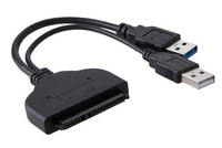 Kabel Data Hard Disk mikro SATA 16 Pin, kabel konverter adaptor Ssd Hdd USB 2.0 3.0 ke Sata kualitas tinggi