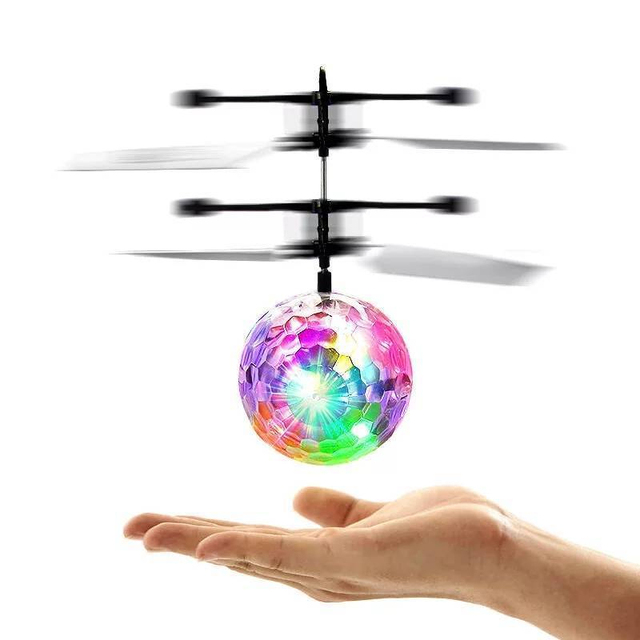 2024 Glowing Flashing Toys Flying Orb Ball Toy Novelty Toys for Children Induction Ball Fairy Doll USB Gift for Girls Kids