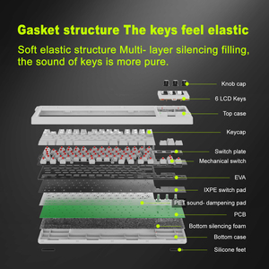 คีย์บอร์ด Ai LCD K1โปร | การออกแบบที่สร้างสรรค์ | เครื่องมือสุดคุ้มสำหรับผู้สร้างเนื้อหา | oM/odm จากโรงงานโดยตรง - Product Image 4