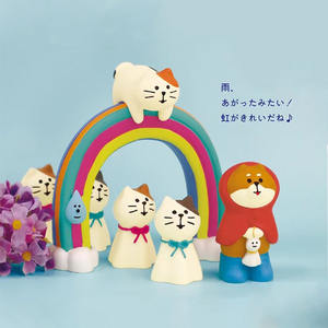 Chat de style <span class=keywords><strong>japonais</strong></span> Qingh, grenouille de pluie de prune, étang Zakka, cadeaux tendance, articles divers, artisanat en résine DIY, ornements - Product Image 3