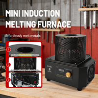 Four de fusion électrique 5000W pour l'or, l'argent et le cuivre, mini-machine de table pour la fabrication de bijoux, équipement de chauffage de laboratoire
