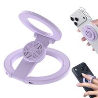Nouveau support de téléphone magnétique multifonctionnel à 3 anneaux creux pour aromathérapie, double face, 360° °   Support de téléphone rotatif et pliable pour voiture