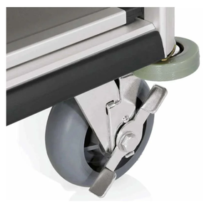 <span class=keywords><strong>Chariot</strong></span> <span class=keywords><strong>de</strong></span> ménage d'hôtel moyen avec 2 sacs à <span class=keywords><strong>linge</strong></span> - Product Image 3