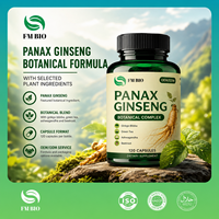 Capsules de Ginseng Panax OEM ODM, Mélange Herbal de Ginseng Panax, Ginkgo Ashwagandha Thé Vert Betterave, Complément de Ginseng Panax
