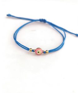 LC20260355 Braccialetto Portafortuna Fatto a Mano per Uomo e Donna, Corda Rossa Intrecciata con Filo Blu <span class=keywords><strong>Contro</strong></span> il <span class=keywords><strong>Malocchio</strong></span> - Product Image 4