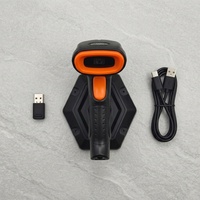 Ensemble de lecteur de codes-barres sans fil tout-en-un A11 avec base de charge, récepteur USB, lecteur 2.4G BT 2D QR, solution complète