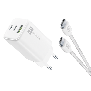 Caricabatterie USB <b>Type</b>-A, USB <b>Type</b>-<b>C</b> MULTIPOWER 65W GaN White ACHKITC2CGAN65TABW - Product Image 3