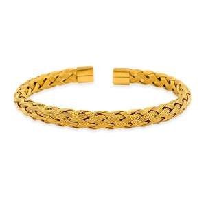 2025 Wholesale Stainless Steel Braid Wire Opening <strong>Bracelet</strong> Braided <strong>Mesh</strong> <strong>Bracelet</strong> - Product Image 3