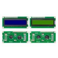 Módulo de Pantalla LCD EParthub 1602A con Interfaz I2C, Pantalla Azul/Amarillo-Verde de 5V para Arduino y Raspberry Pi