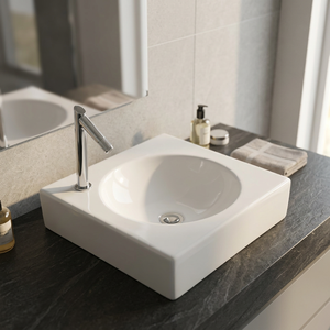 Ivory Ceramic <b>Round</b> Countertop Wash Basin <b>Table</b> <b>Top</b> Bathroom Sink Lavabo Vanity Basin Modern Design - Product Image 6