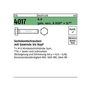 สกรูหกเหลี่ยม Bufab ISO 4017 VG x20mm - Product Image 1