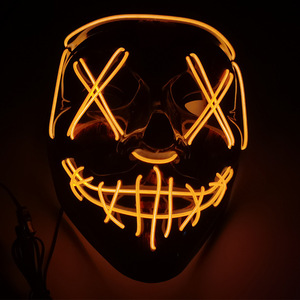 Máscara <span class=keywords><strong>de</strong></span> Halloween negra V-For-Vengeance <span class=keywords><strong>de</strong></span> madera hecha a mano con luz fría, para uso en interiores/exteriores, venta al por mayor - Product Image 4