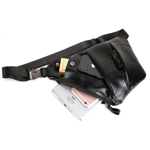 BEARKY Design moderne hommes taille Fanny Pack Offre Spéciale décontracté esthétique extérieur en cuir ceinture sac avec fermeture à glissière pour la randonnée - Product Image 3