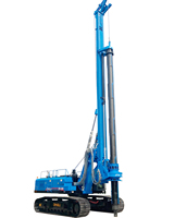 Perceuse hydraulique diesel DR-220 pour pieux, profondeur 50m - Machine de forage avec moteur Cummins pour la construction