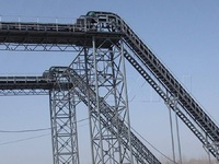 Convoyeur à bande à angle de descente certifié CE JUXIN : Solution de convoyage incliné à trémie verte haute efficacité pour une large gamme d'applications