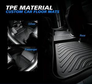 Tappetini Auto per Volkswagen <span class=keywords><strong>Tiguan</strong></span> 2009-2017, Set 3 Pezzi, Protezione per Tutte le Stagioni, Spessore 7 Pollici, Copertura Completa 3D Personalizzata, Nero - Product Image 2