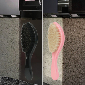 Cepillo de Pelo con Logotipo Personalizado, 100% Cerdas Naturales de Jabalí para Desenredar Cabello Mojado, Cerdas Suaves y Flexibles, Iónicas, para Extensiones de Cabello - Product Image 3