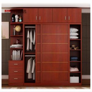 Factory Directly Fitted Bedroom Wardrobes Great Price Mdf Wardrobe With 2 Drawer - Product Image 3