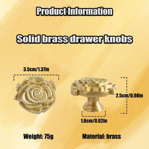 WJXFHTD PCS Perillas para gabinetes en oro cepillado, perillas para gabinetes en latón cepillado, adecuadas para todo tipo de cajones y gabinetes de zapatos - Product Image 2