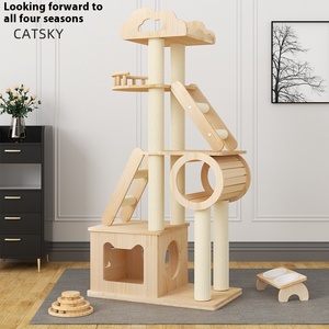 חלל קטן ריצוף מוצק עץ מלא satree sisal מיטה מחמד scatchingpost מוגבהט מוגבהונות משוטט - Product Image 1