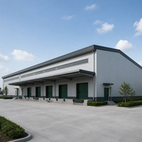 Almacén de Estacionamiento de Estructura de Acero Semiabierta, de Gran Recepción, para Almacenamiento a Largo Plazo de Equipos Industriales Grandes