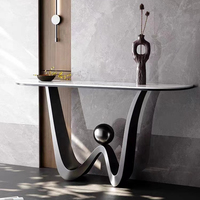 Table console pliable en métal moderne, mobilier de luxe léger pour la maison, le salon, l'entrée, l'appartement, l'hôtel, l'atelier, l'hôpital
